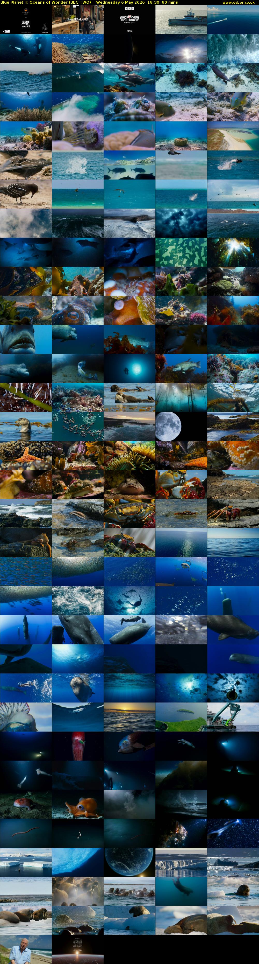 Blue Planet II: Oceans of Wonder (BBC TWO) Wednesday 6 May 2026 19:30 - 21:00