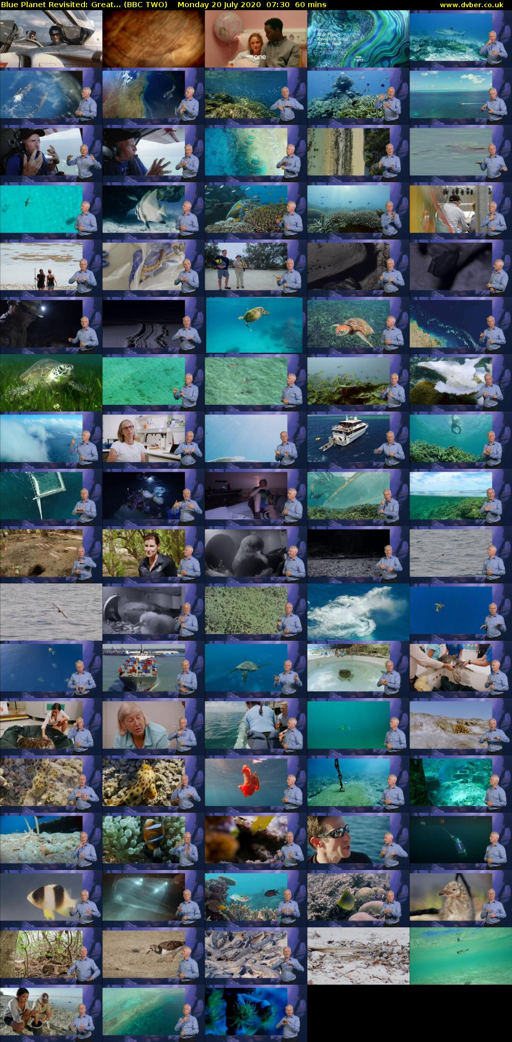 Blue Planet Revisited: Great... (BBC TWO) Monday 20 July 2020 07:30 - 08:30
