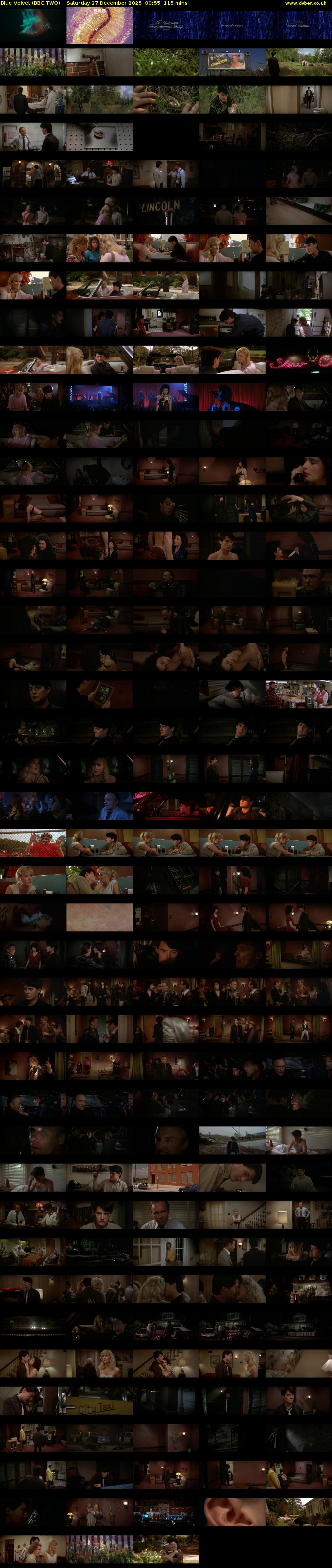 Blue Velvet (BBC TWO) Saturday 27 December 2025 00:55 - 02:50