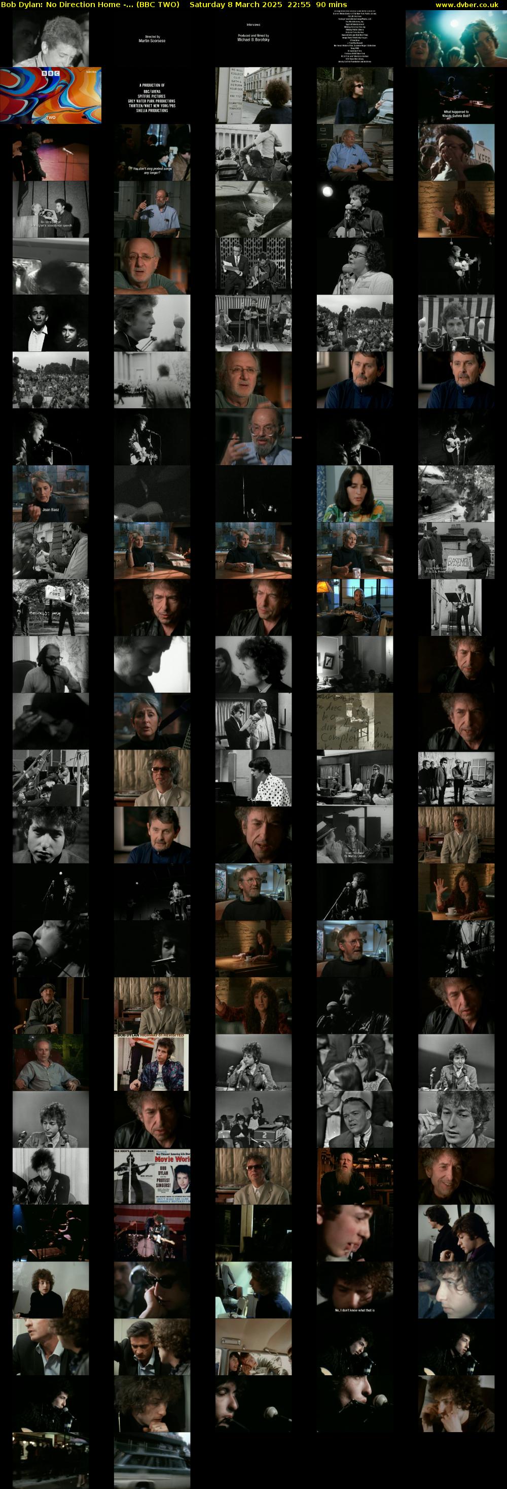 Bob Dylan: No Direction Home -... (BBC TWO) Saturday 8 March 2025 22:55 - 00:25