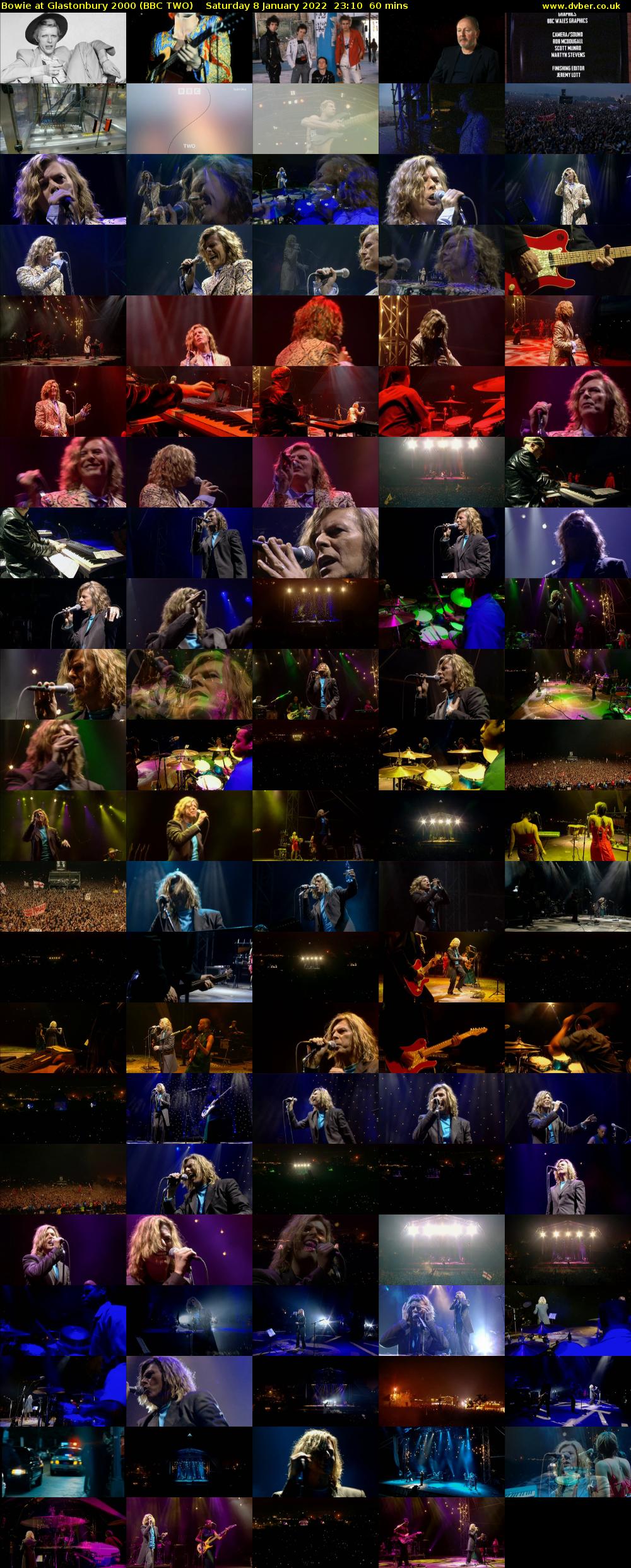 Bowie at Glastonbury 2000 (BBC TWO) Saturday 8 January 2022 23:10 - 00:10
