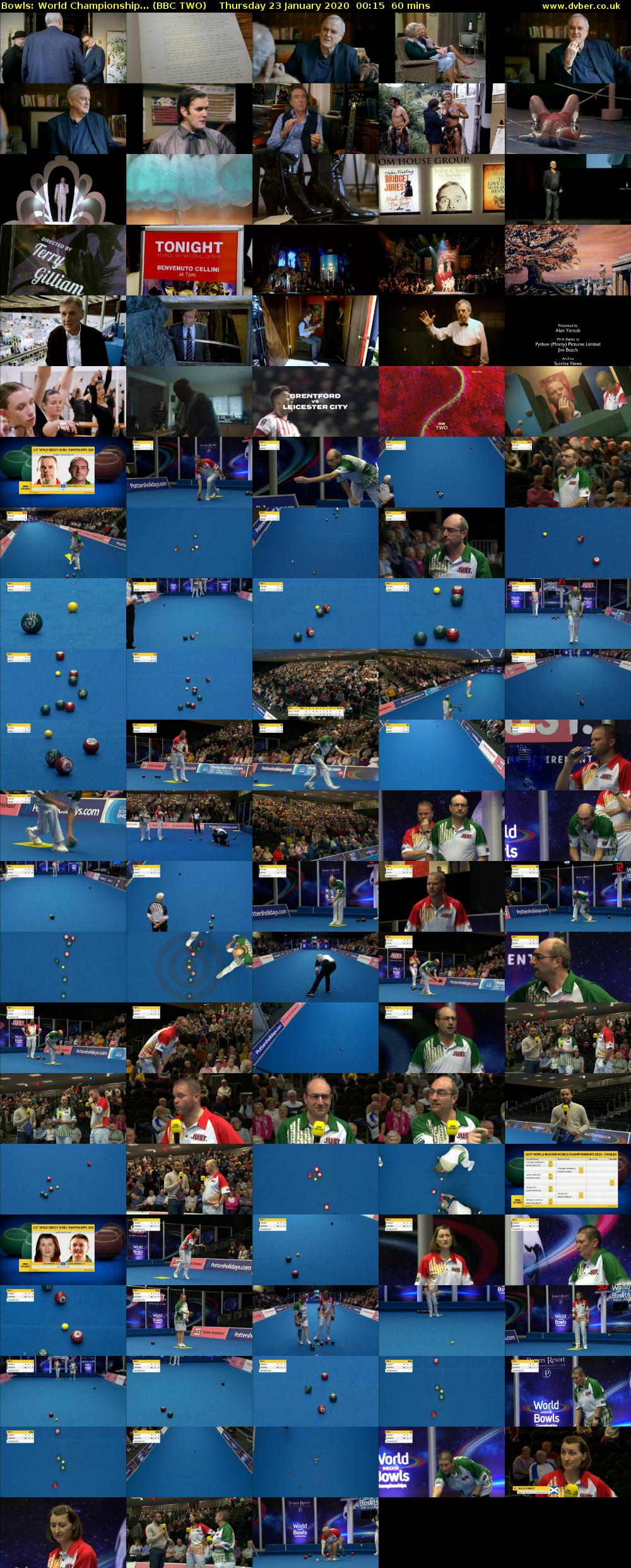 Bowls: World Championship... (BBC TWO) Thursday 23 January 2020 00:15 - 01:15