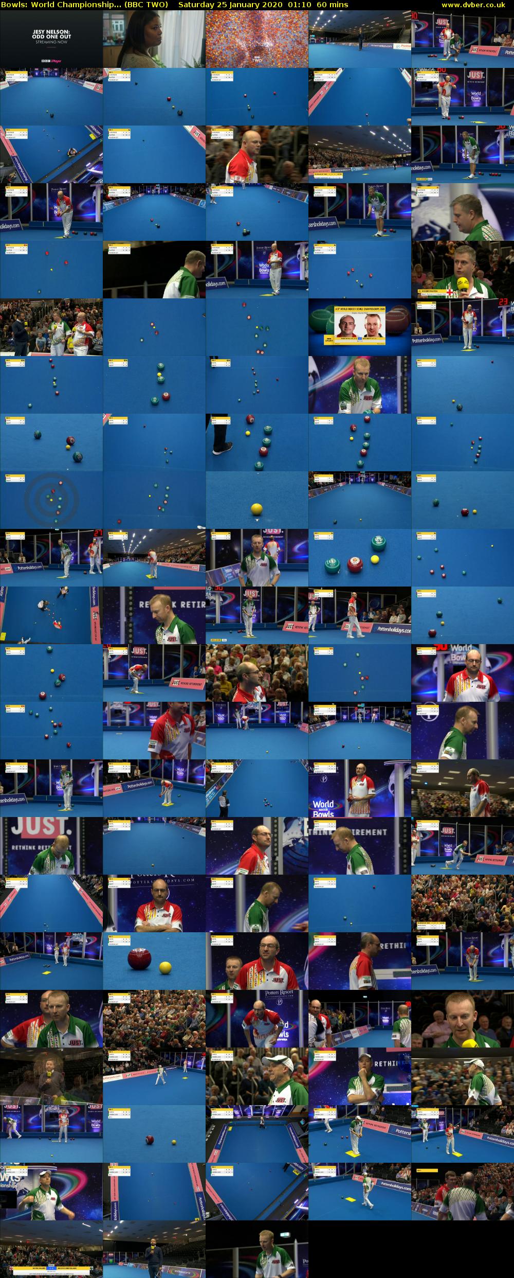 Bowls: World Championship... (BBC TWO) Saturday 25 January 2020 01:10 - 02:10