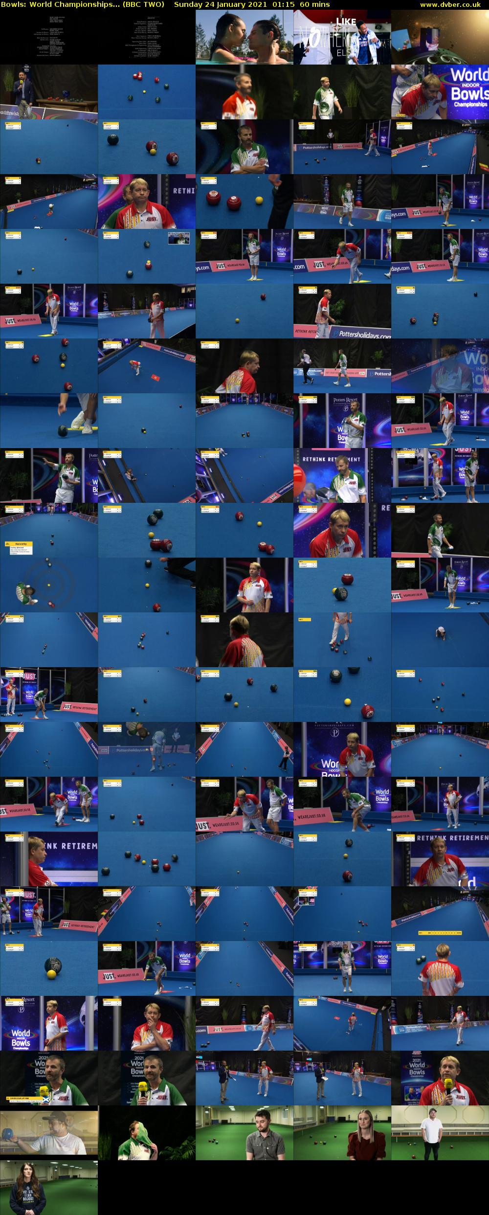 Bowls: World Championships... (BBC TWO) Sunday 24 January 2021 01:15 - 02:15