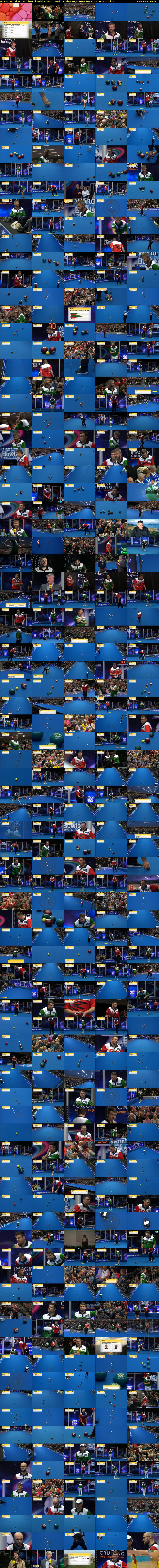Bowls: World Indoor Championships (BBC TWO) Friday 20 January 2023 13:00 - 17:15