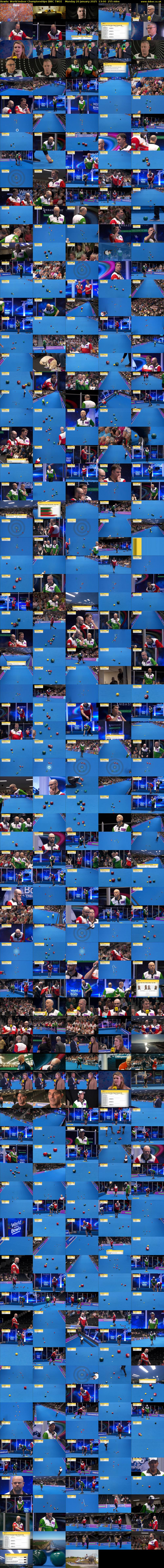 Bowls: World Indoor Championships (BBC TWO) Monday 20 January 2025 13:00 - 17:15