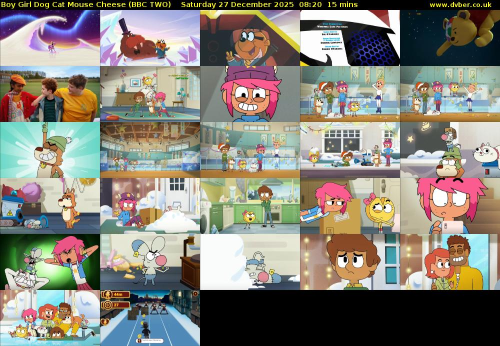 Boy Girl Dog Cat Mouse Cheese (BBC TWO) Saturday 27 December 2025 08:20 - 08:35