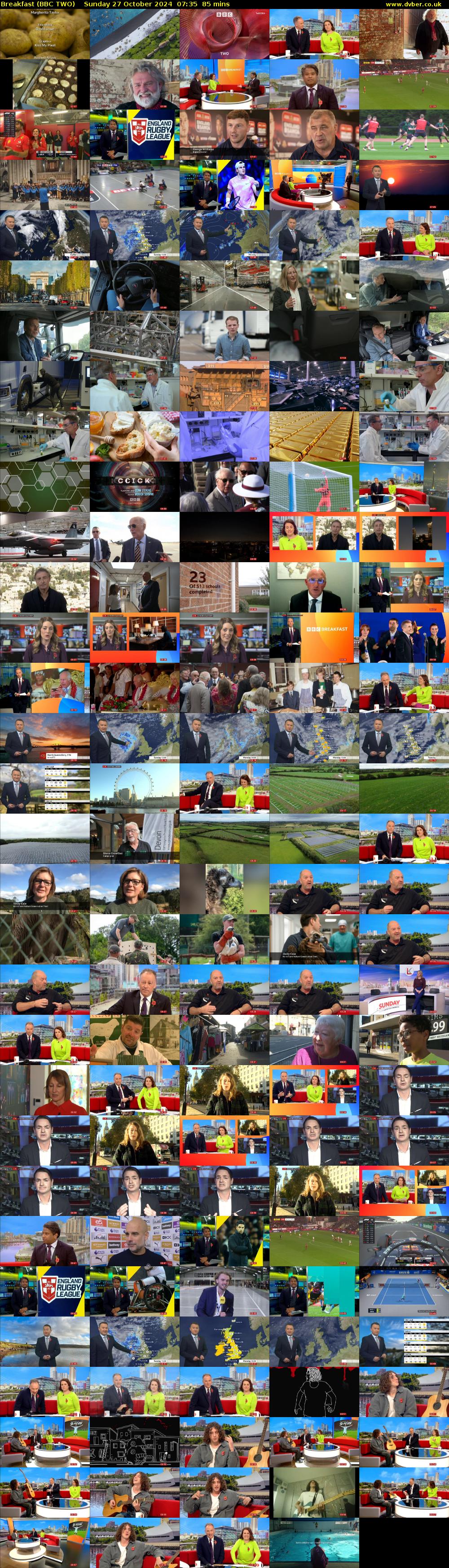 Breakfast (BBC TWO) Sunday 27 October 2024 07:35 - 09:00