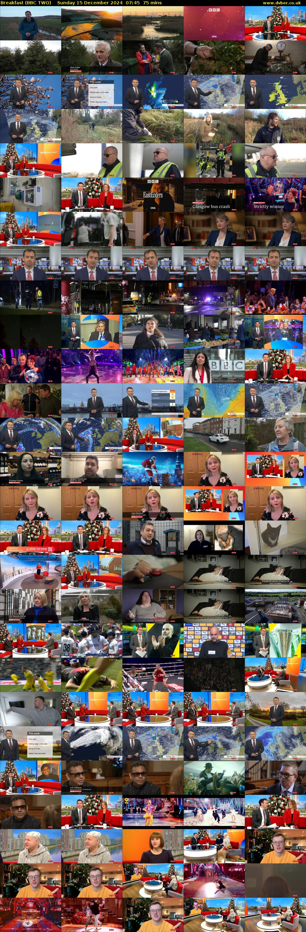 Breakfast (BBC TWO) Sunday 15 December 2024 07:45 - 09:00