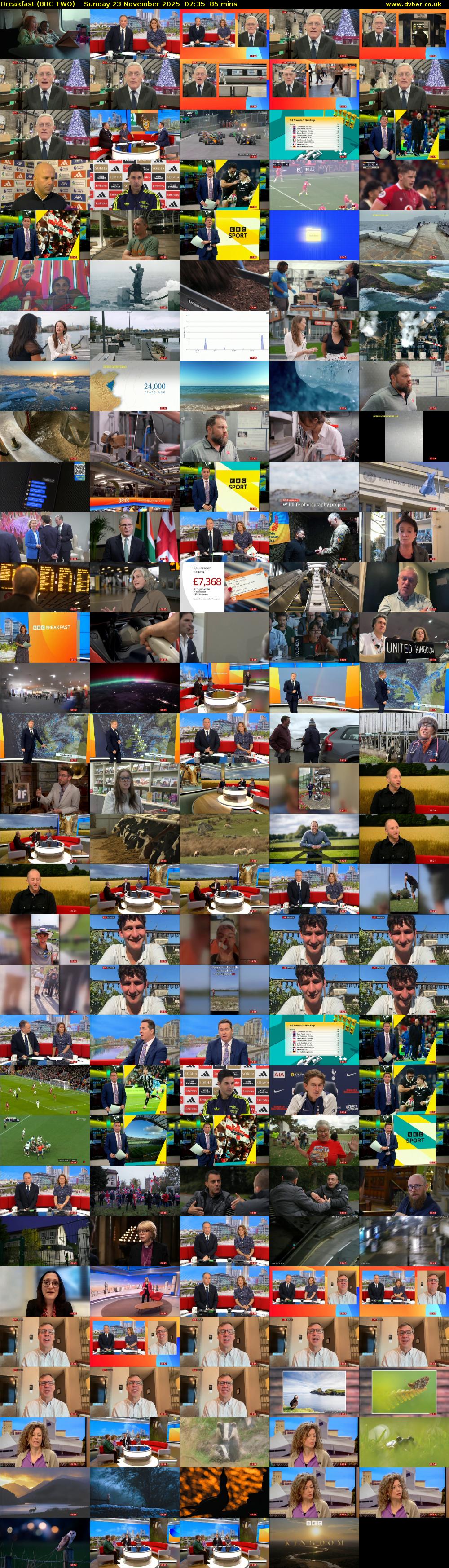Breakfast (BBC TWO) Sunday 23 November 2025 07:35 - 09:00