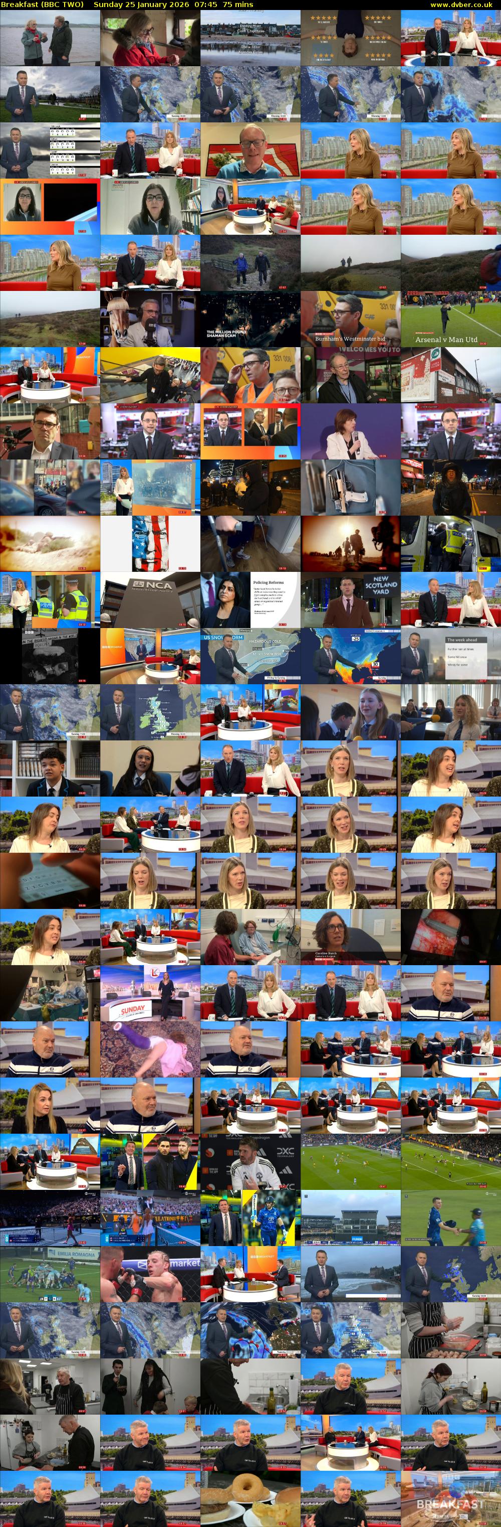 Breakfast (BBC TWO) Sunday 25 January 2026 07:45 - 09:00