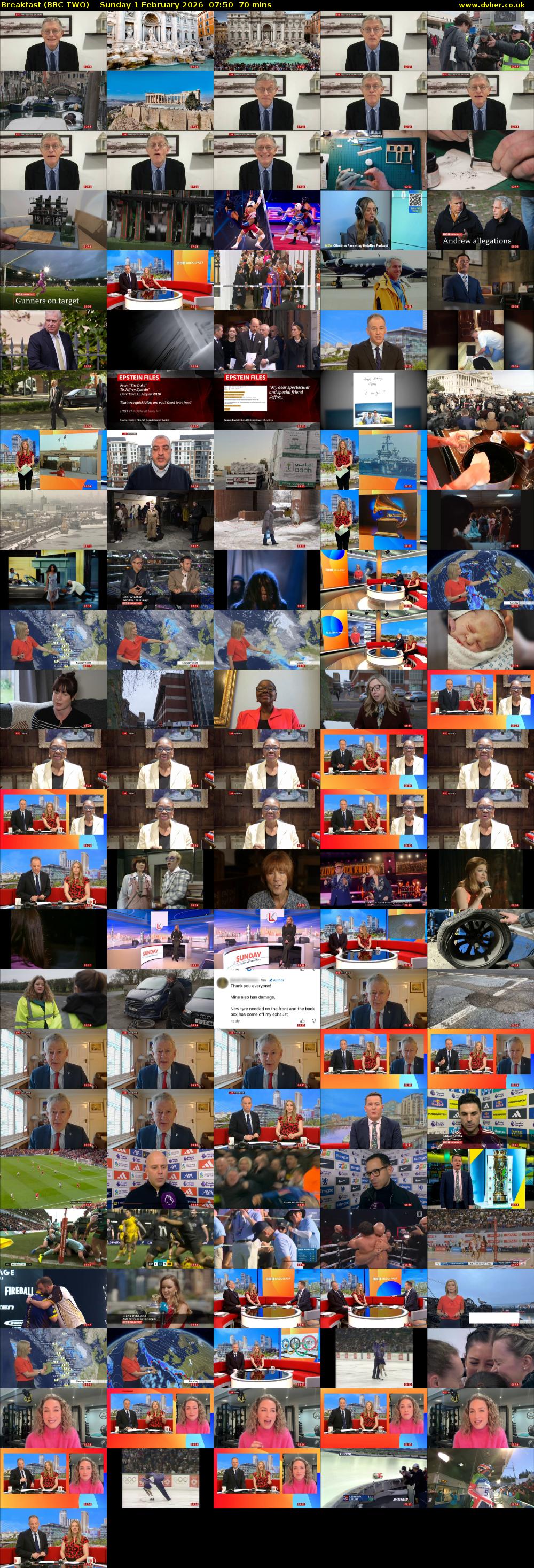 Breakfast (BBC TWO) Sunday 1 February 2026 07:50 - 09:00