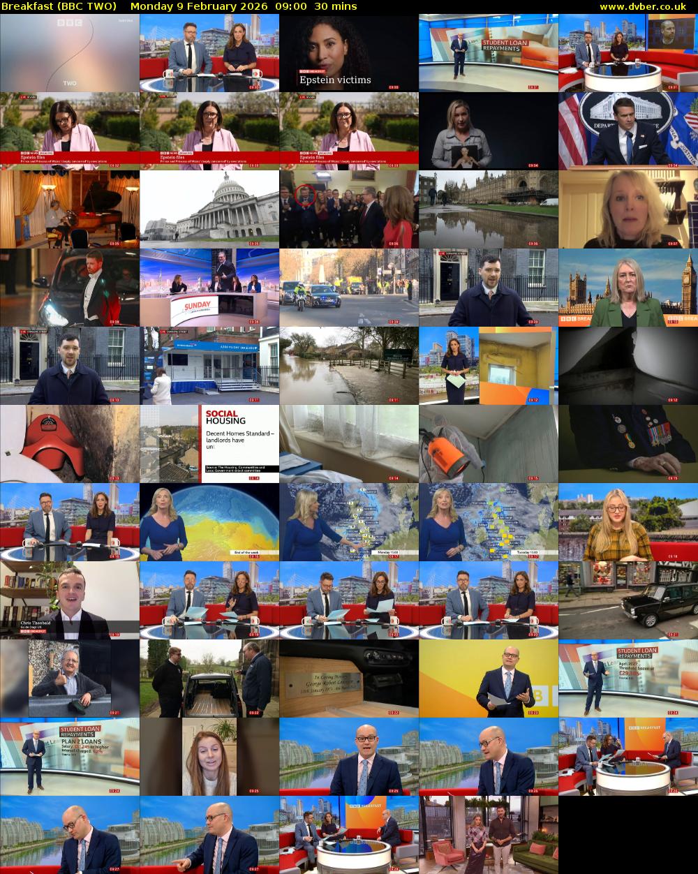 Breakfast (BBC TWO) Monday 9 February 2026 09:00 - 09:30