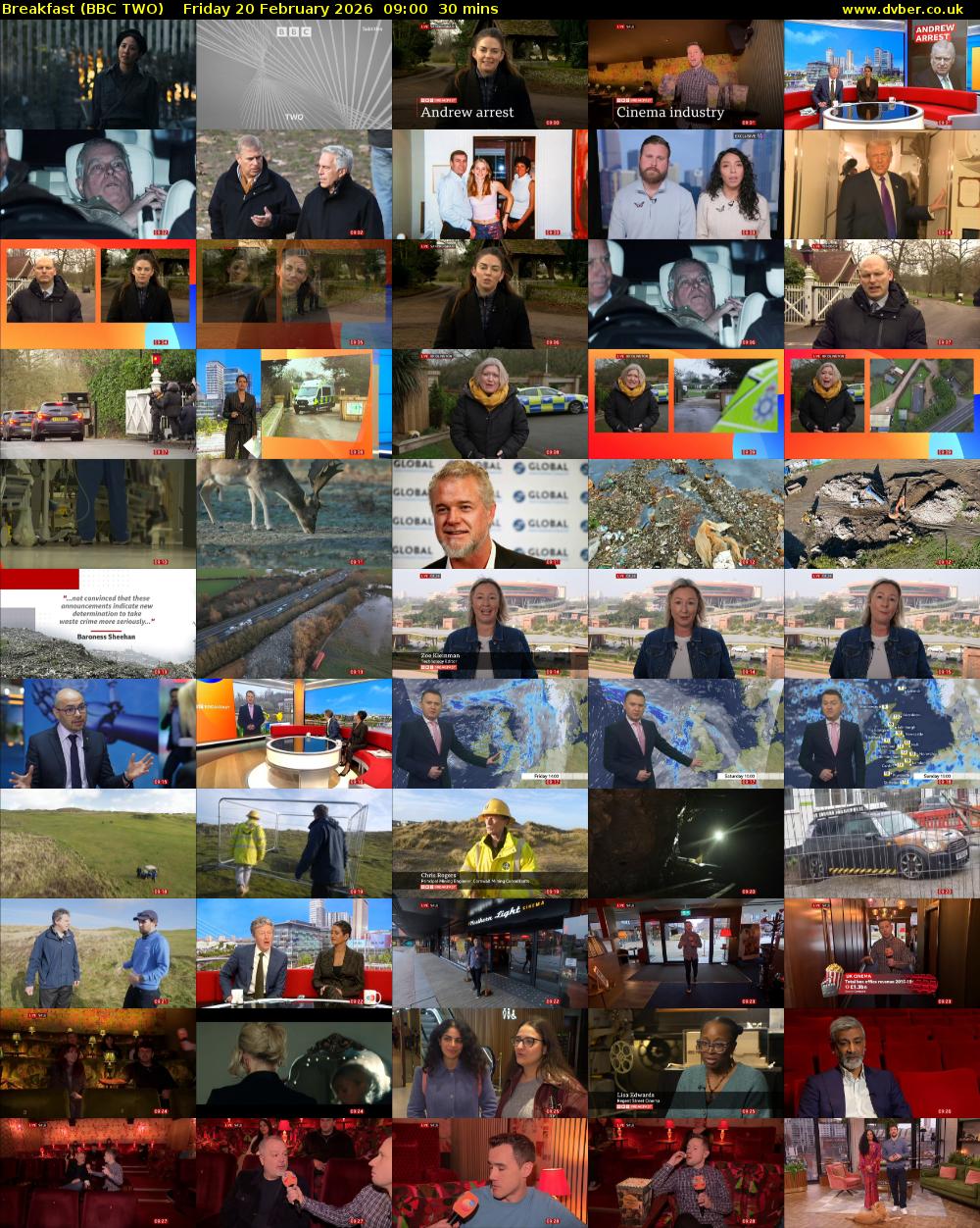 Breakfast (BBC TWO) Friday 20 February 2026 09:00 - 09:30