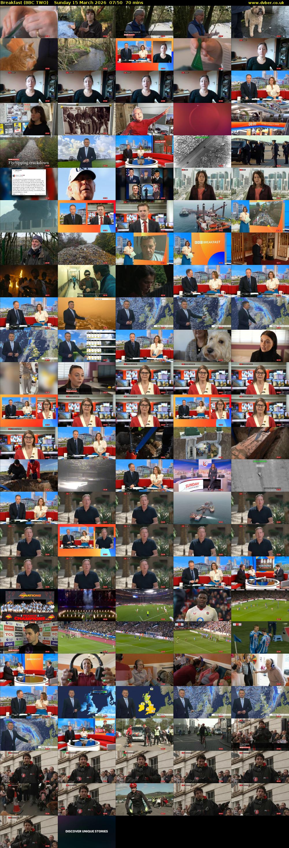 Breakfast (BBC TWO) Sunday 15 March 2026 07:50 - 09:00