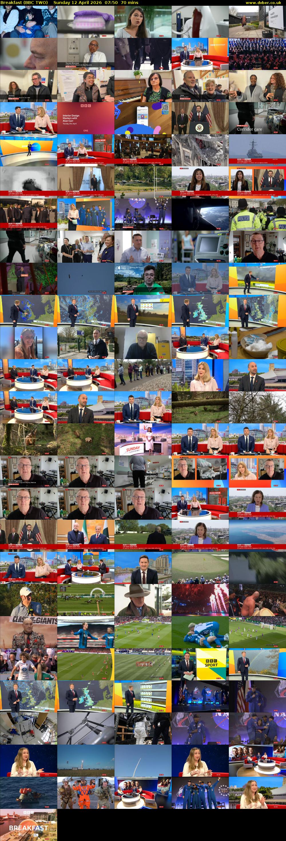 Breakfast (BBC TWO) Sunday 12 April 2026 07:50 - 09:00