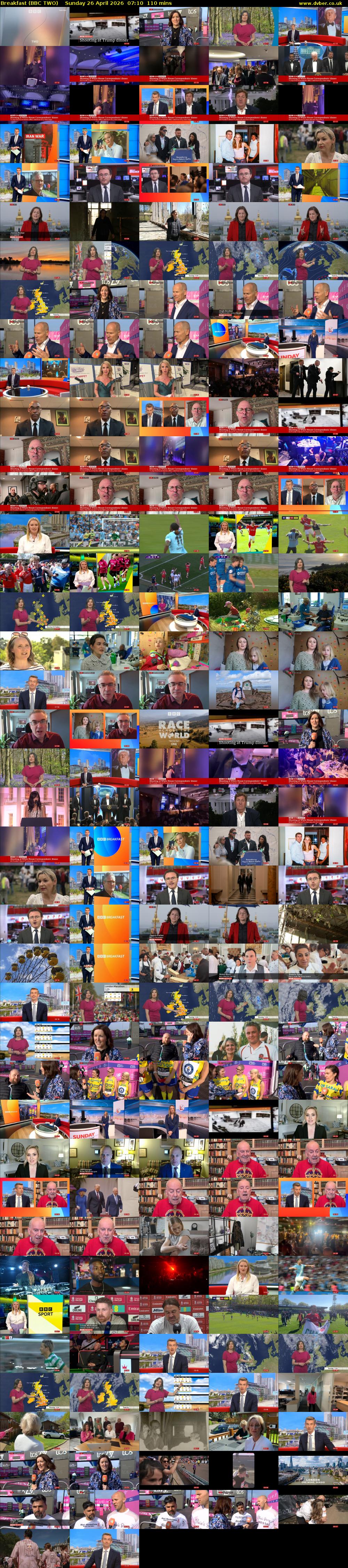 Breakfast (BBC TWO) Sunday 26 April 2026 07:10 - 09:00