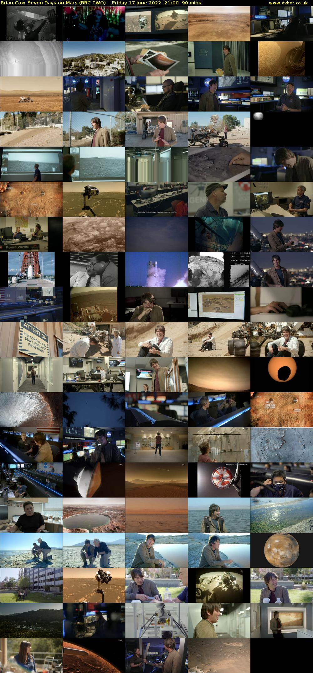 Brian Cox: Seven Days on Mars (BBC TWO) Friday 17 June 2022 21:00 - 22:30