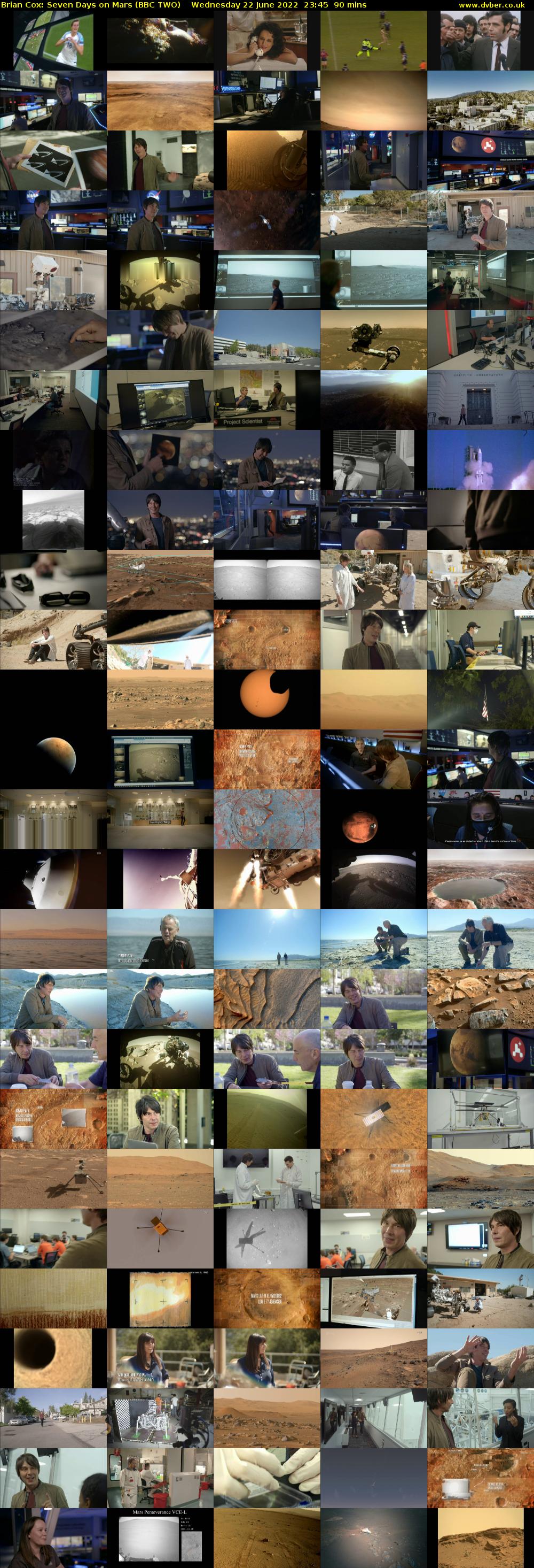 Brian Cox: Seven Days on Mars (BBC TWO) Wednesday 22 June 2022 23:45 - 01:15