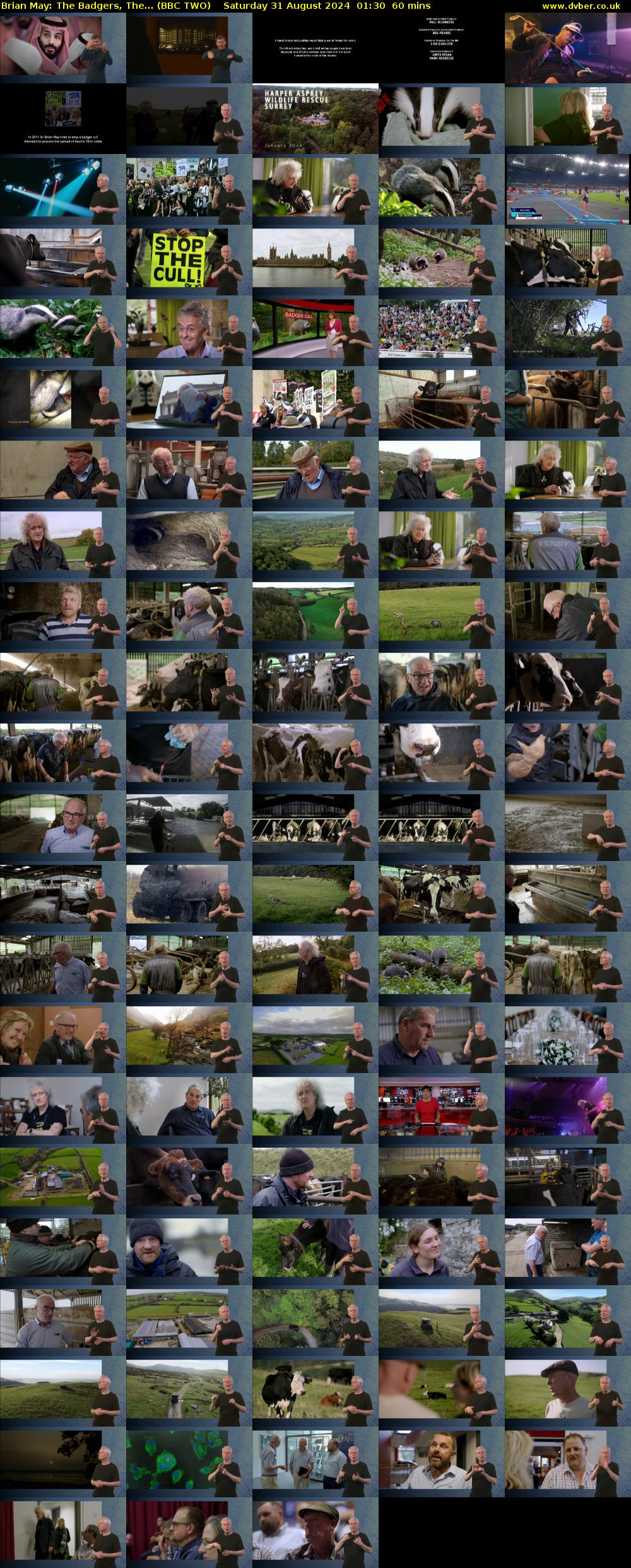 Brian May: The Badgers, the... (BBC TWO) Saturday 31 August 2024 01:30 - 02:30