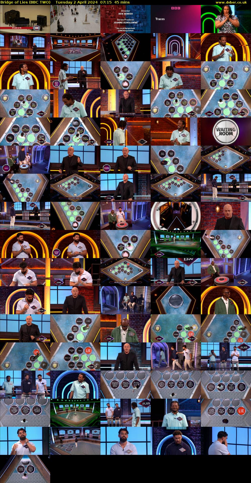 Bridge of Lies (BBC TWO) Tuesday 2 April 2024 07:15 - 08:00