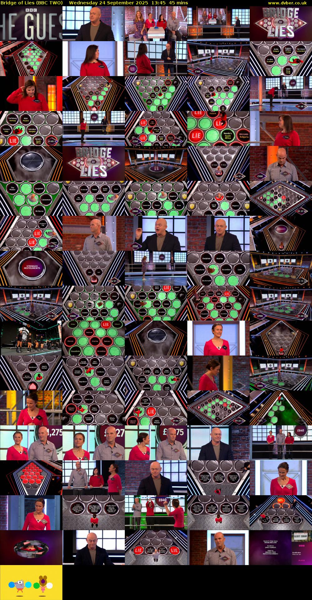 Bridge of Lies (BBC TWO) Wednesday 24 September 2025 13:45 - 14:30