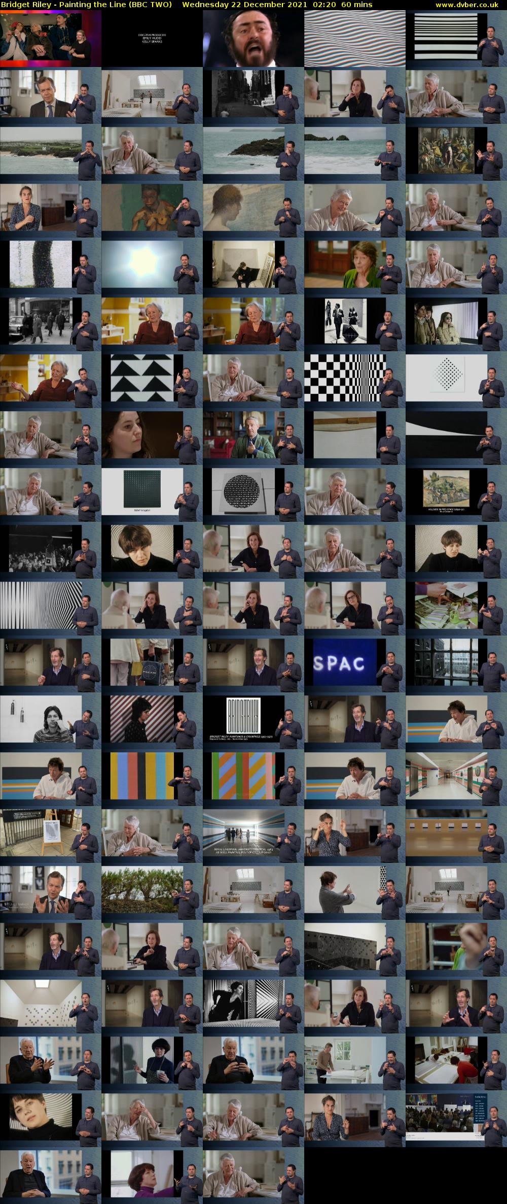 Bridget Riley - Painting the Line (BBC TWO) Wednesday 22 December 2021 02:20 - 03:20