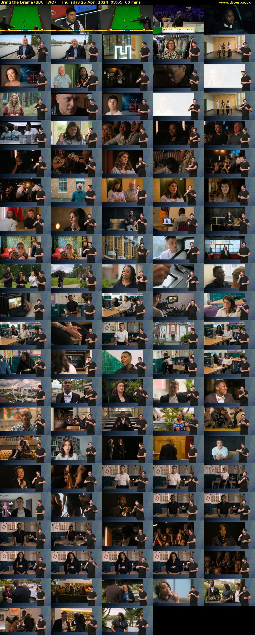 Bring the Drama (BBC TWO) Thursday 25 April 2024 03:05 - 04:05