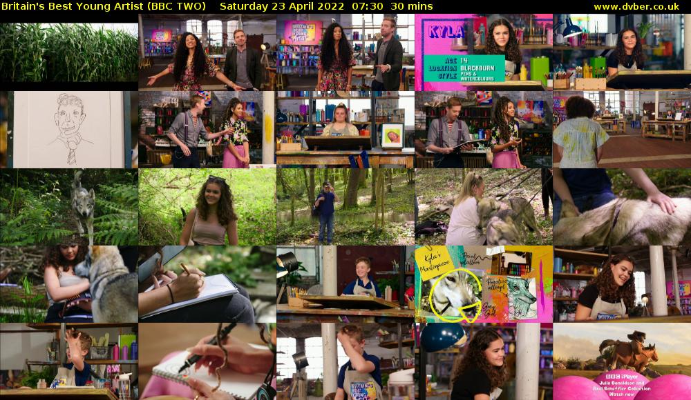 Britain's Best Young Artist (BBC TWO) Saturday 23 April 2022 07:30 - 08:00