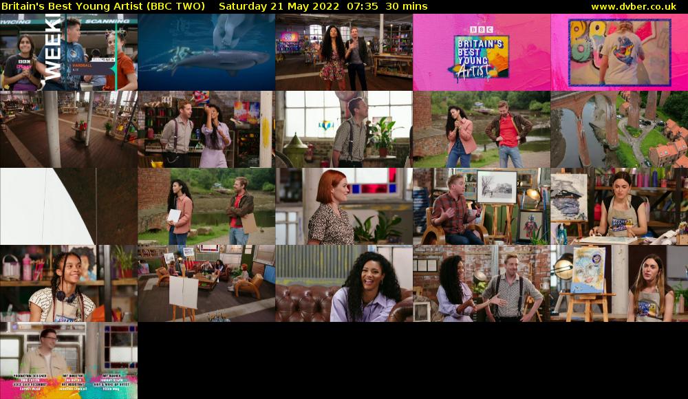 Britain's Best Young Artist (BBC TWO) Saturday 21 May 2022 07:35 - 08:05