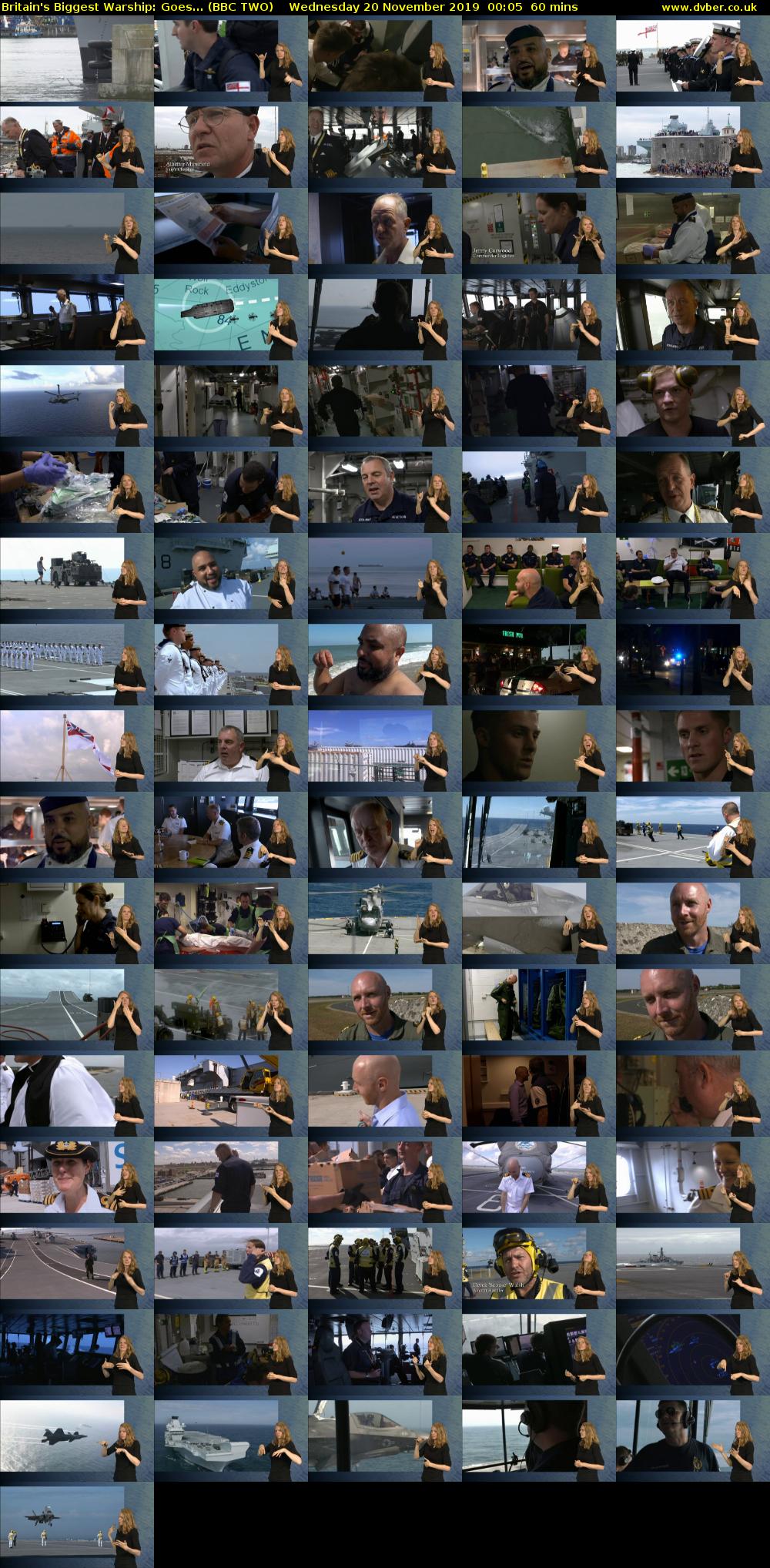 Britain's Biggest Warship: Goes... (BBC TWO) Wednesday 20 November 2019 00:05 - 01:05