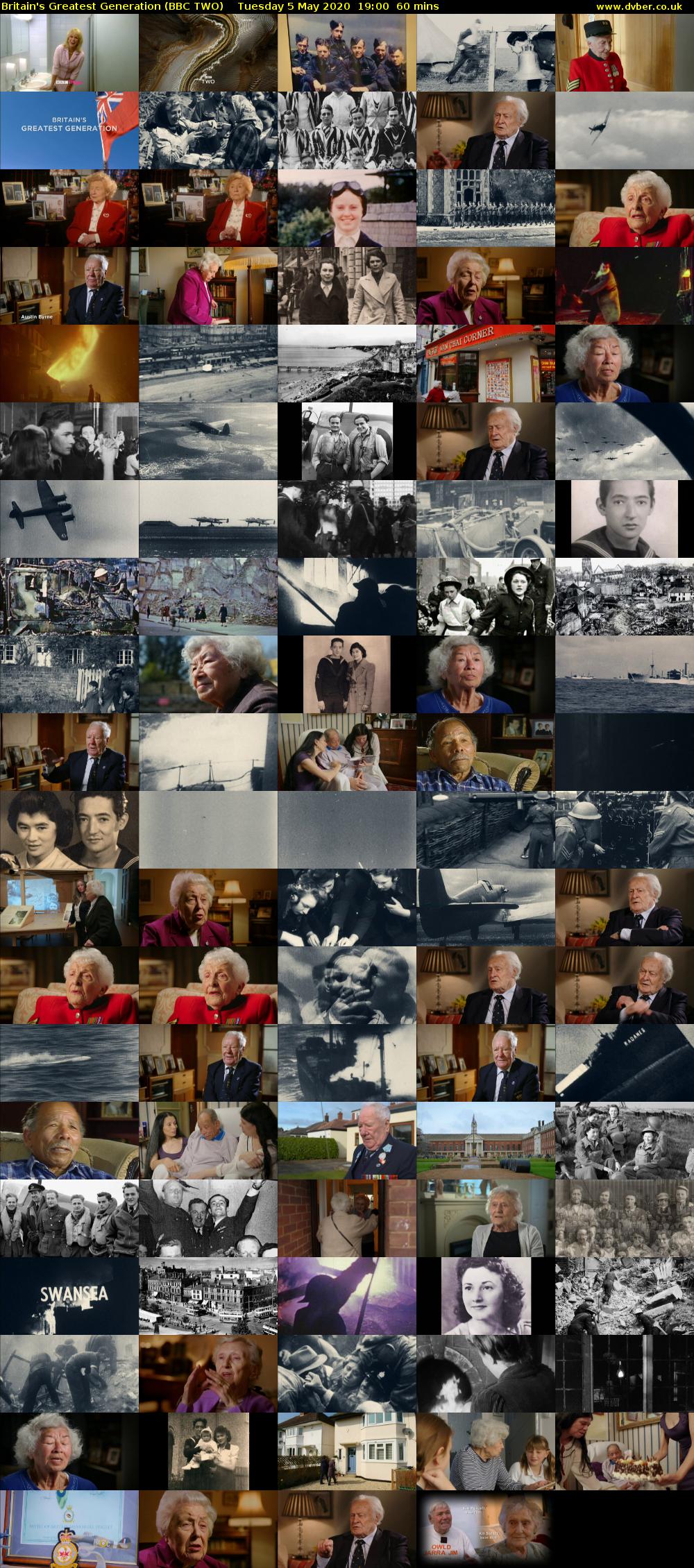Britain's Greatest Generation (BBC TWO) Tuesday 5 May 2020 19:00 - 20:00