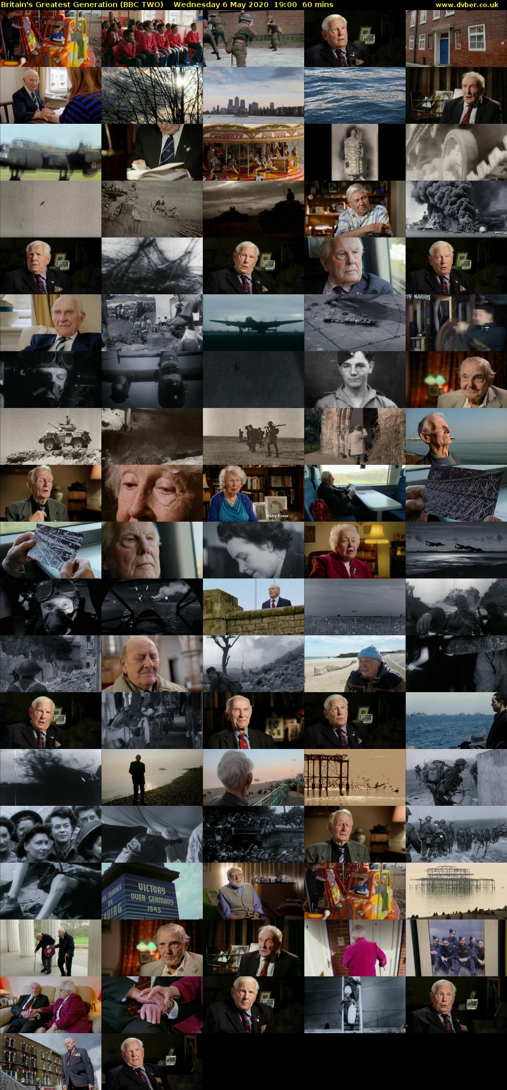 Britain's Greatest Generation (BBC TWO) Wednesday 6 May 2020 19:00 - 20:00