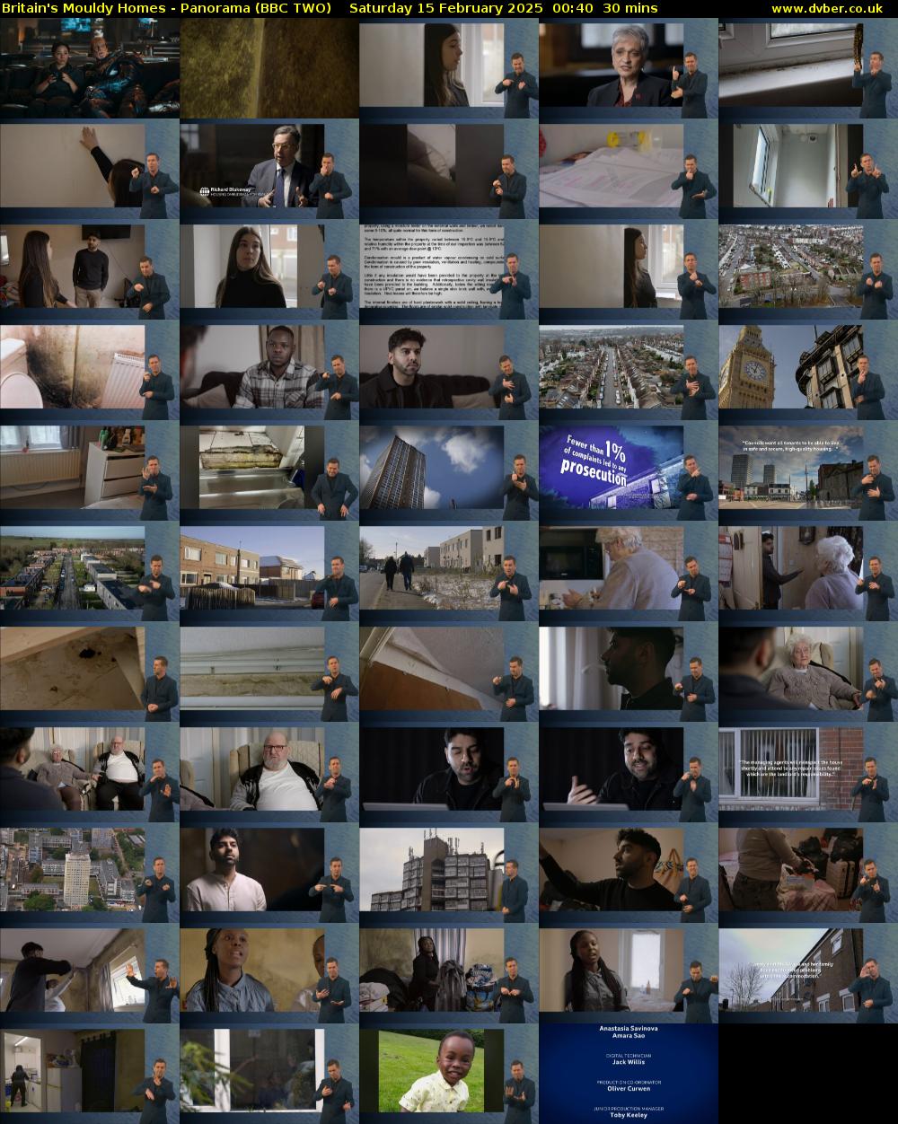 Britain's Mouldy Homes - Panorama (BBC TWO) Saturday 15 February 2025 00:40 - 01:10