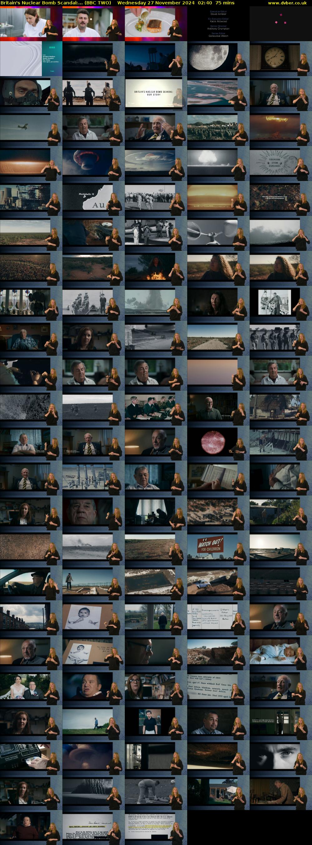 Britain's Nuclear Bomb Scandal:... (BBC TWO) Wednesday 27 November 2024 02:40 - 03:55