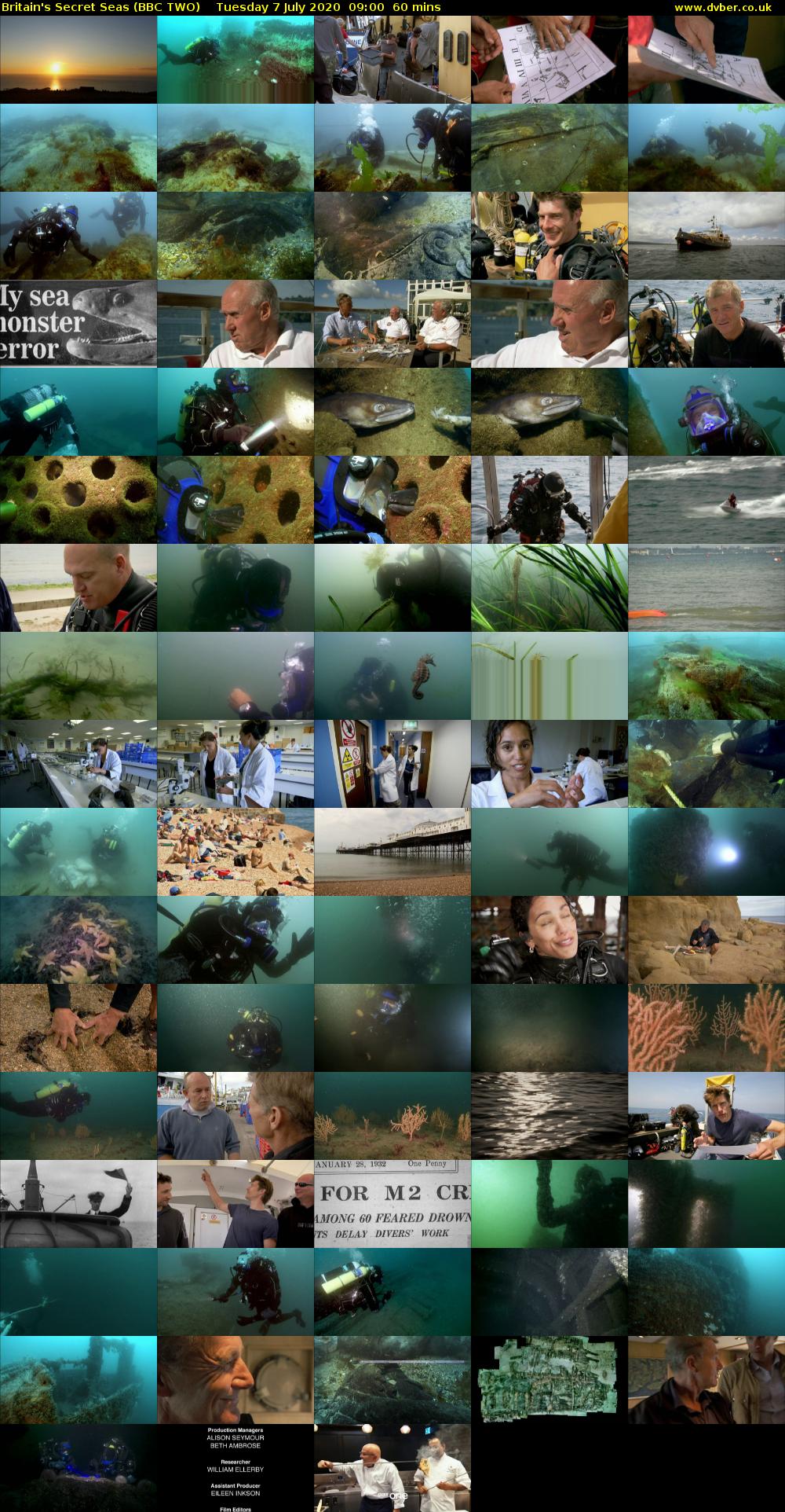 Britain's Secret Seas (BBC TWO) Tuesday 7 July 2020 09:00 - 10:00