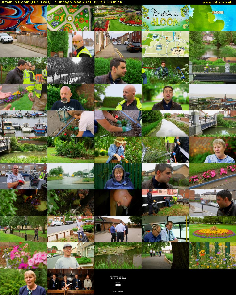 Britain in Bloom (BBC TWO) Sunday 9 May 2021 06:20 - 06:50