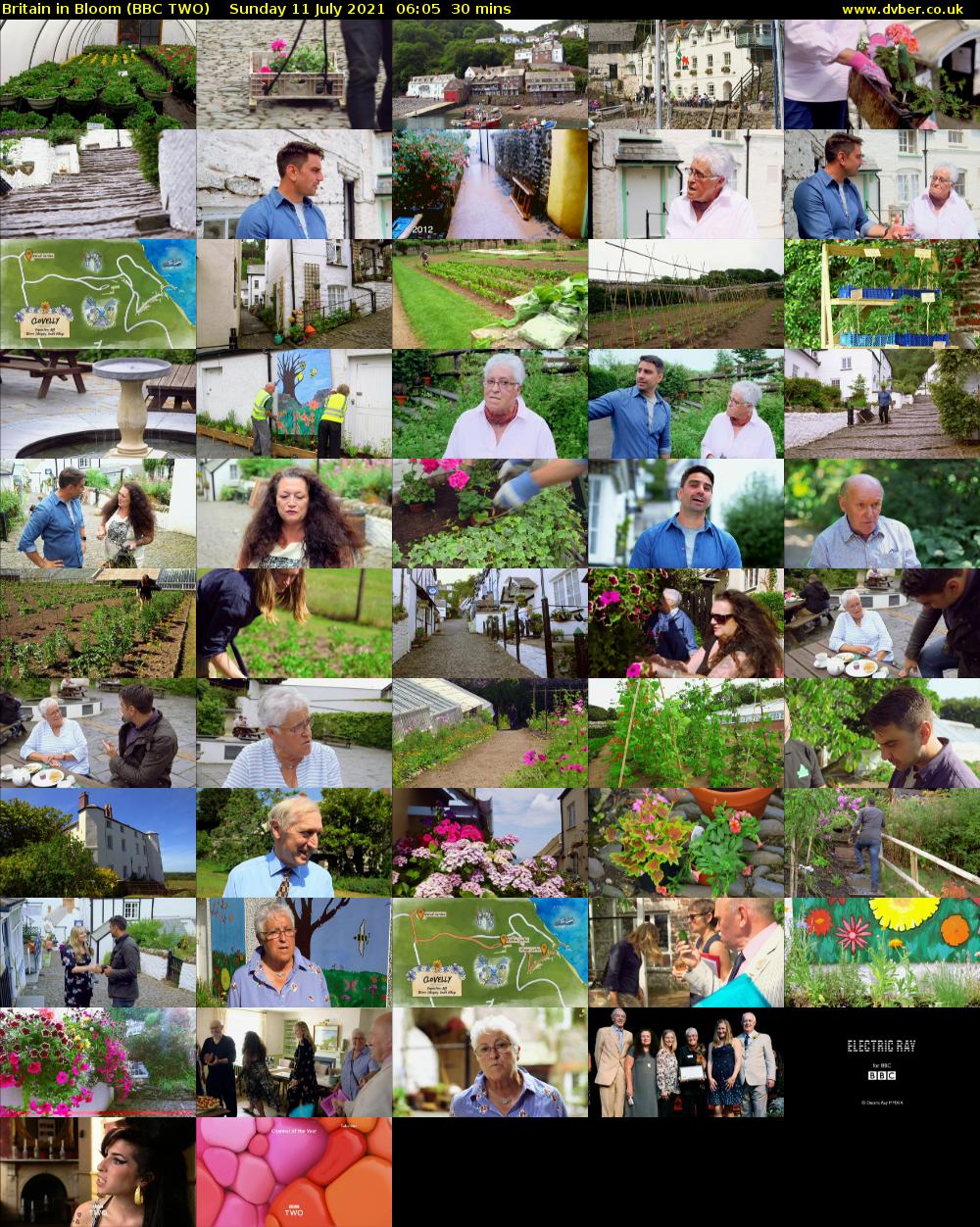 Britain in Bloom (BBC TWO) Sunday 11 July 2021 06:05 - 06:35