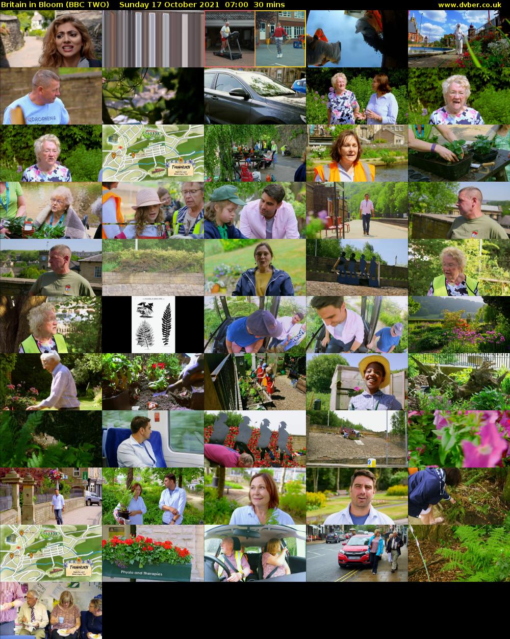 Britain in Bloom (BBC TWO) Sunday 17 October 2021 07:00 - 07:30