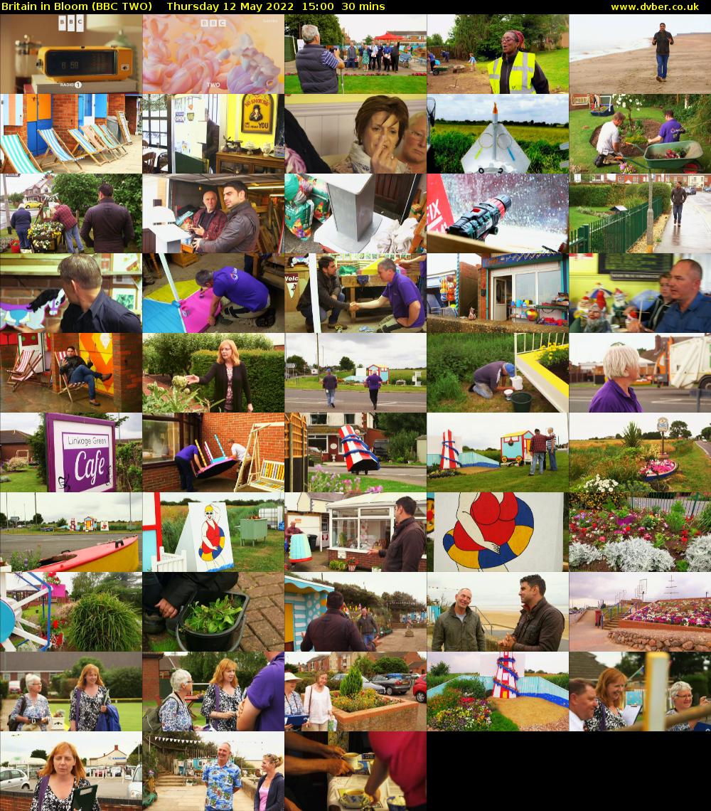 Britain in Bloom (BBC TWO) Thursday 12 May 2022 15:00 - 15:30