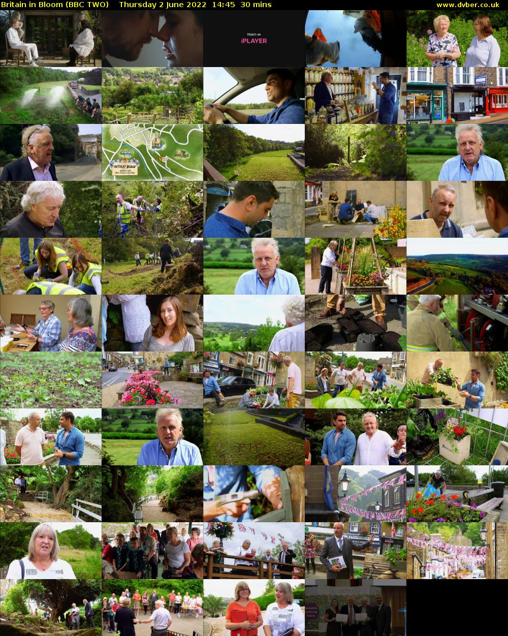 Britain in Bloom (BBC TWO) Thursday 2 June 2022 14:45 - 15:15