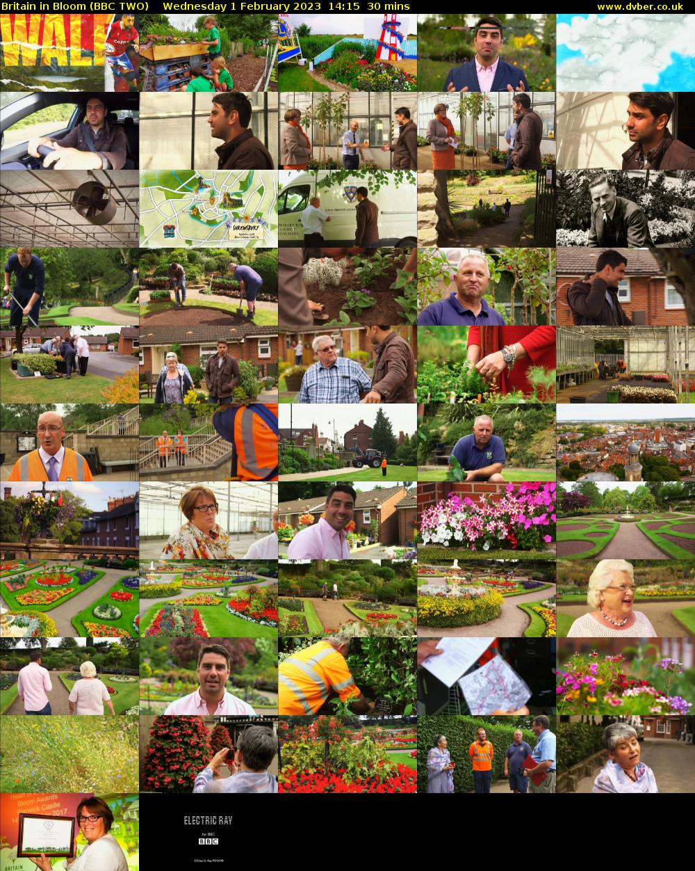 Britain in Bloom (BBC TWO) Wednesday 1 February 2023 14:15 - 14:45