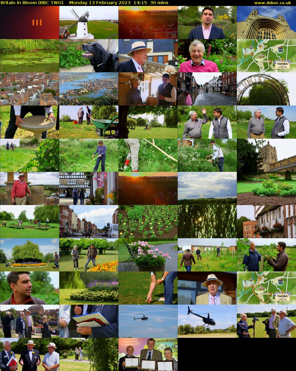 Britain in Bloom (BBC TWO) Monday 13 February 2023 14:15 - 14:45