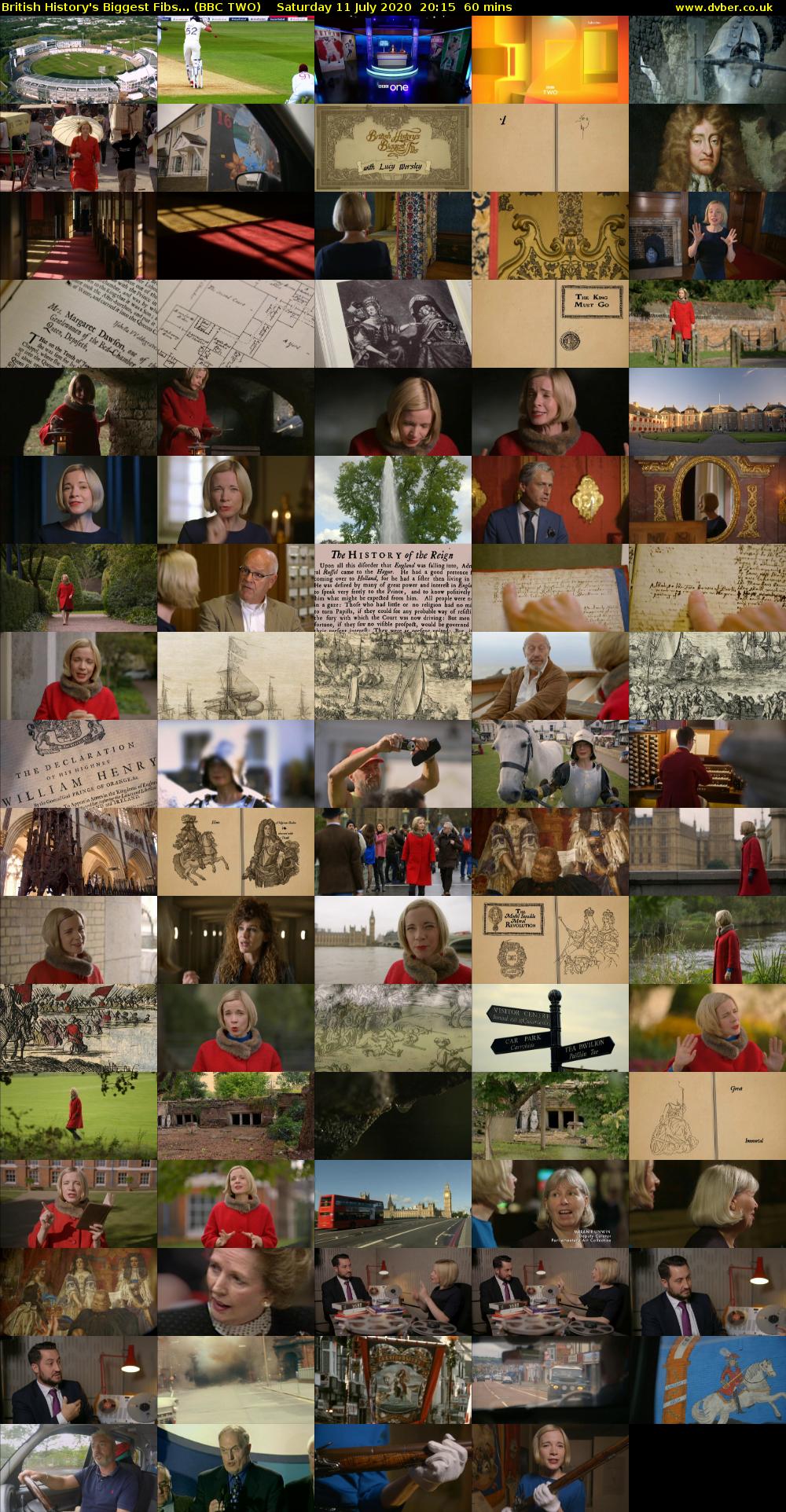 British History's Biggest Fibs... (BBC TWO) Saturday 11 July 2020 20:15 - 21:15