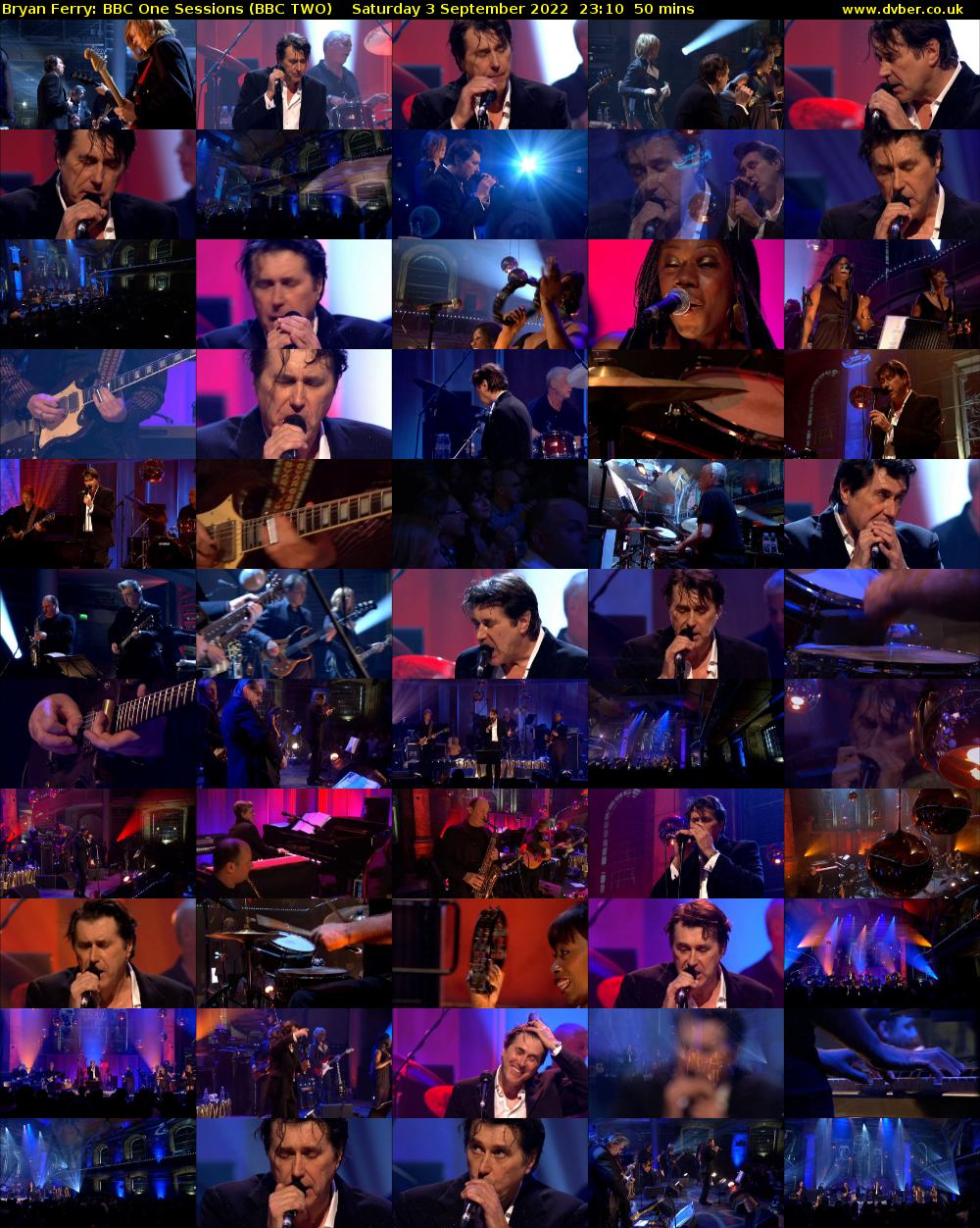 Bryan Ferry: BBC One Sessions (BBC TWO) Saturday 3 September 2022 23:10 - 00:00