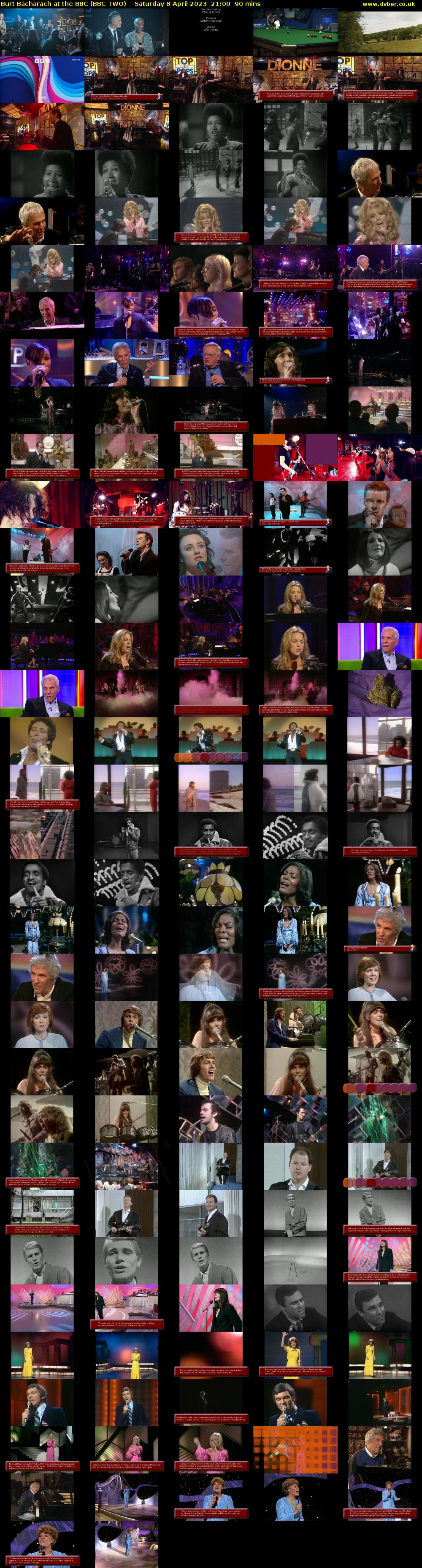 Burt Bacharach at the BBC (BBC TWO) Saturday 8 April 2023 21:00 - 22:30