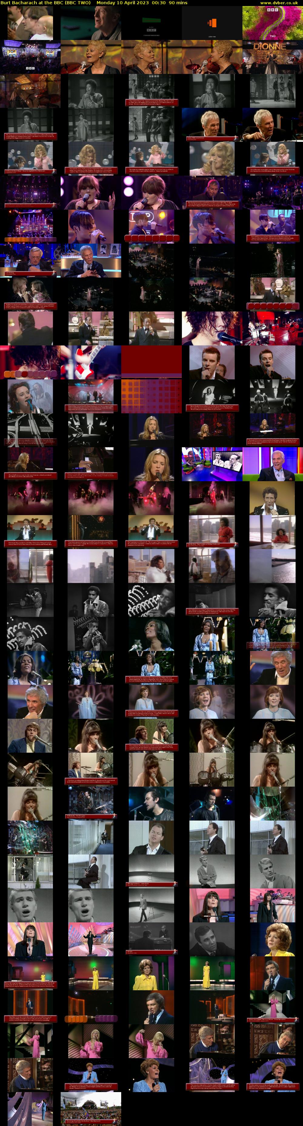 Burt Bacharach at the BBC (BBC TWO) Monday 10 April 2023 00:30 - 02:00
