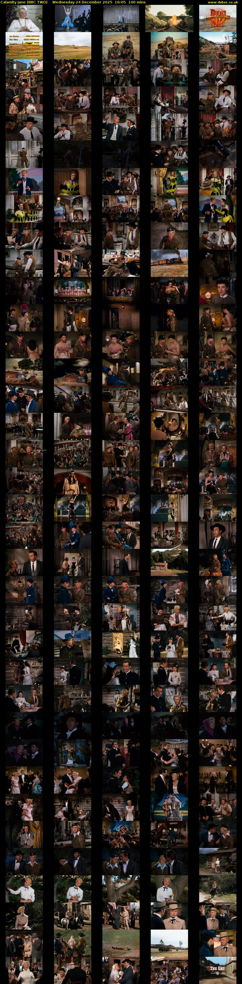 Calamity Jane (BBC TWO) Wednesday 24 December 2025 16:05 - 17:45