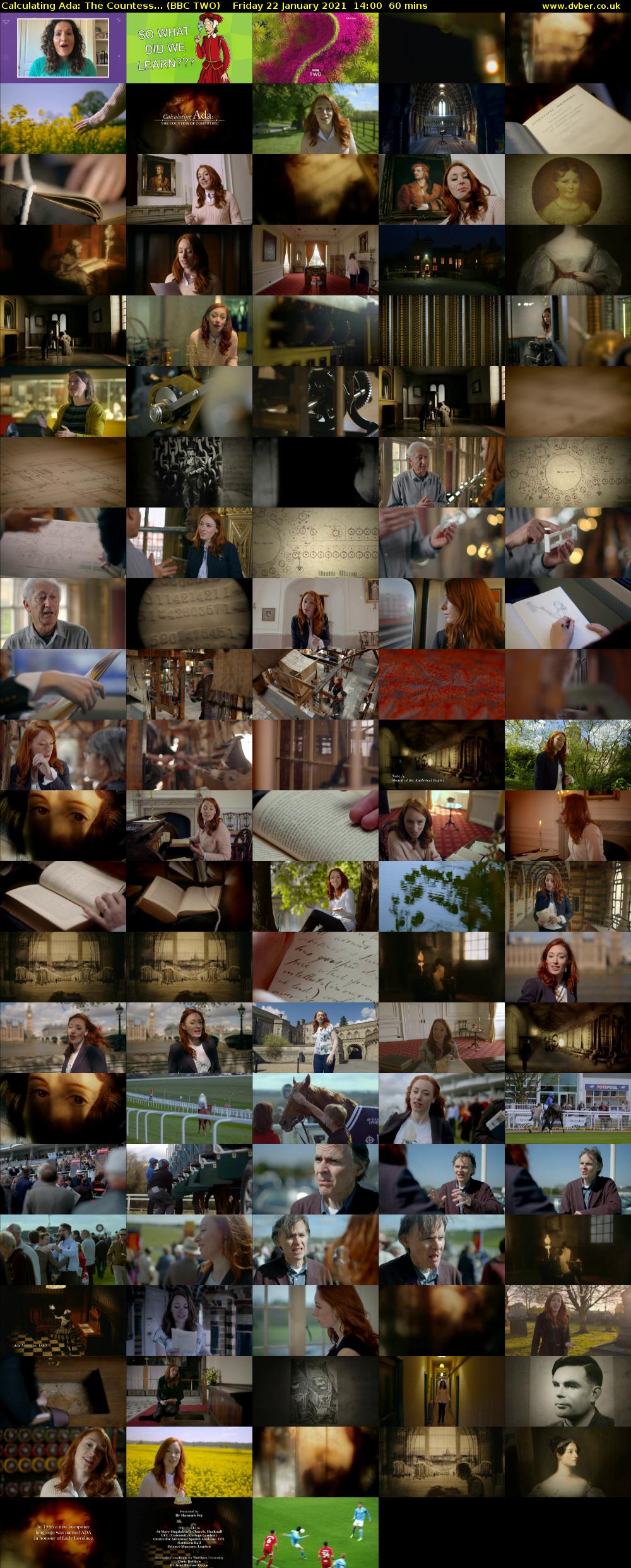 Calculating Ada: The Countess... (BBC TWO) Friday 22 January 2021 14:00 - 15:00