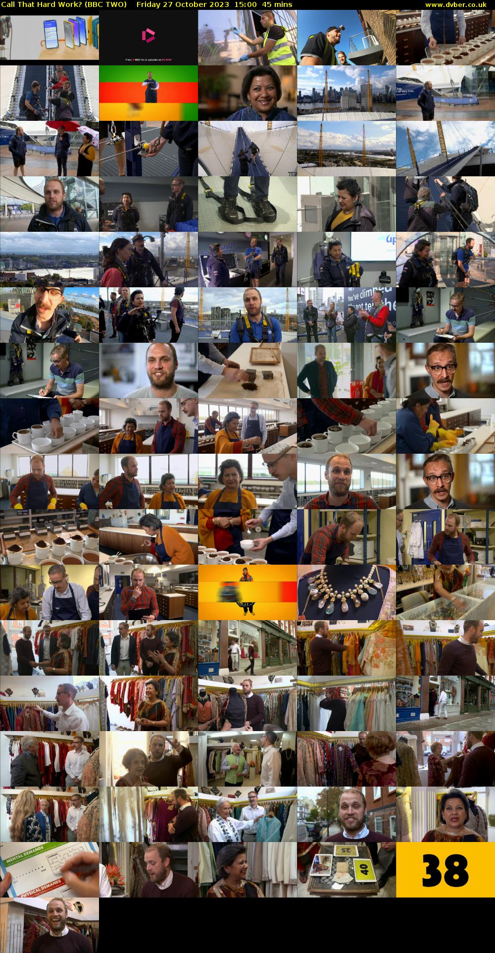 Call That Hard Work? (BBC TWO) Friday 27 October 2023 15:00 - 15:45
